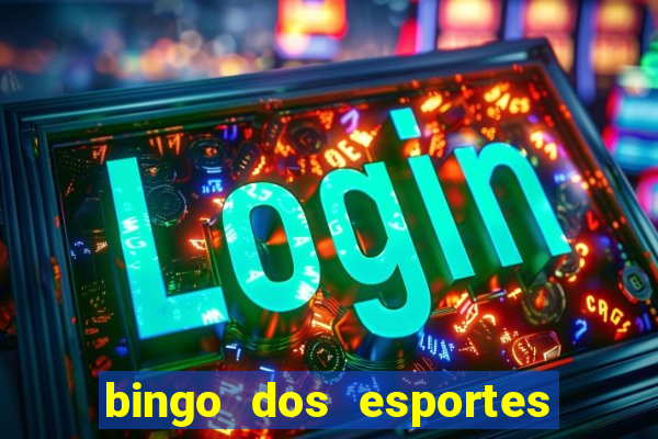 bingo dos esportes para imprimir